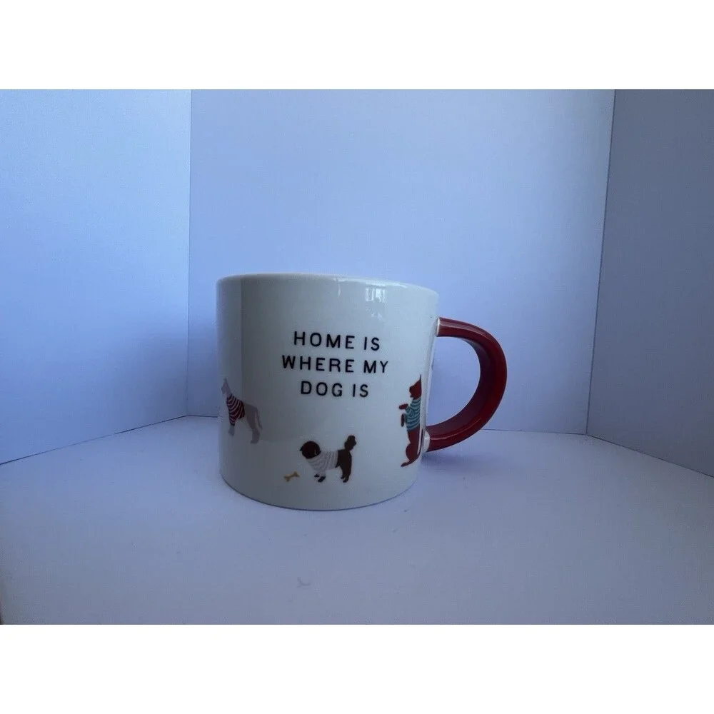 16 Oz Stoneware Home is Where My Dog Is Coffee/Tea Mug Cat’s Collectible